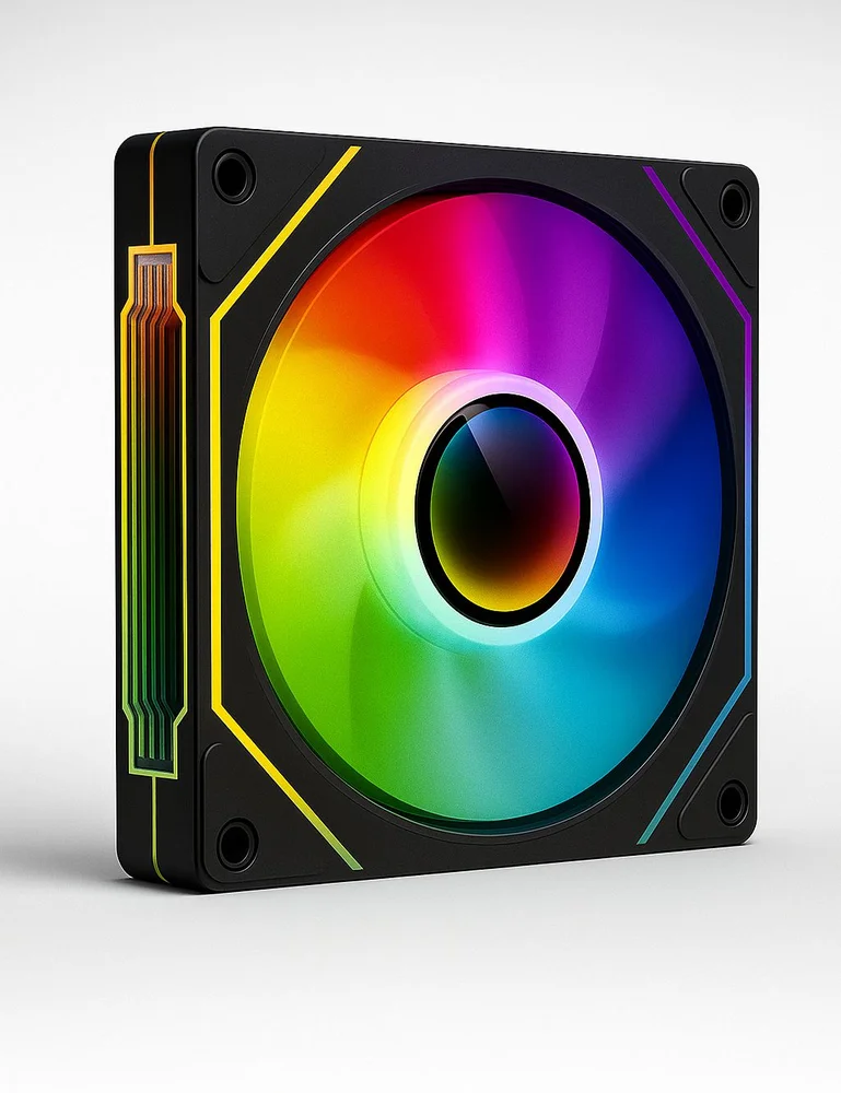 Cooler Fan 120mm RGB para Gabinete | 12V Silencioso | Alta Ventilação 4