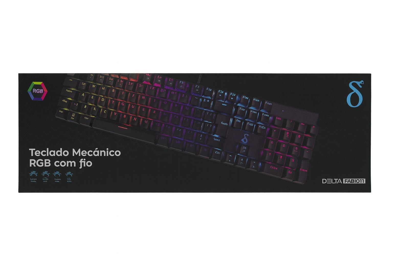 Teclado Mecãnico Gamer RGB USB ABNT2 | LED RGB | Switch Mecânico | PC