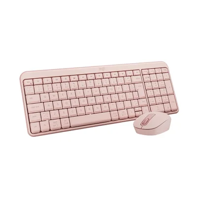 Kit Teclado E Mouse Bluetooth Mk250 Design Compacto Logitech Rose 920-013517