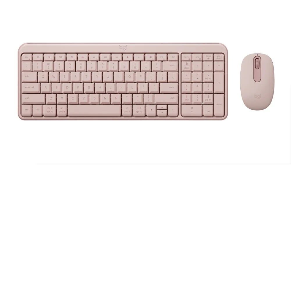 Imagem 2 de 5 do produto Kit Teclado E Mouse Bluetooth Mk250 Design Compacto Logitech Rose 920-013517