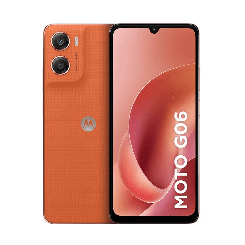 Smartphone Motorola Moto G06 128 GB Laranja, 12 GB (4 GB Ram +8 GB Ram Boost), Câmera 50mp E Tela...