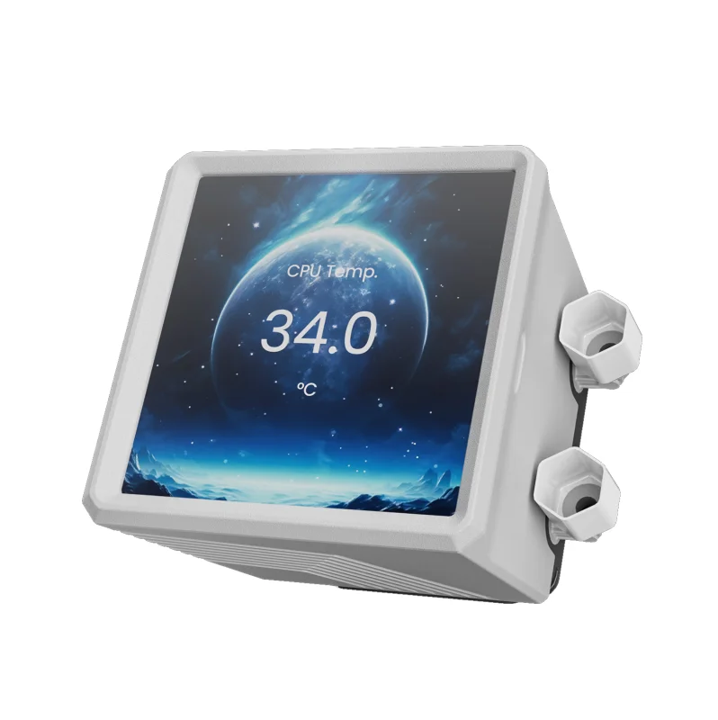Water Cooler 360mm Gamdias Aura Gl 360 Lcd Wh, ARGB, White - Aura Gl 360 Lcd Wh 7