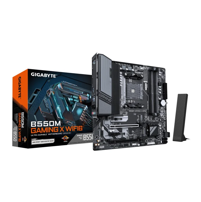 Placa Mãe Gigabyte B550m Gaming X Wifi6, Amd Am4, Matx, Wf/blt, Ddr4 - B550m Gaming X Wifi6 4