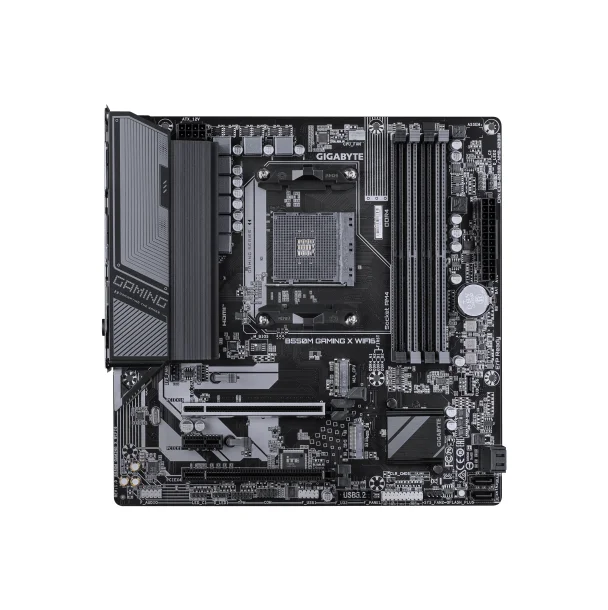 Placa Mãe Gigabyte B550m Gaming X Wifi6, Amd Am4, Matx, Wf/blt, Ddr4 - B550m Gaming X Wifi6 8
