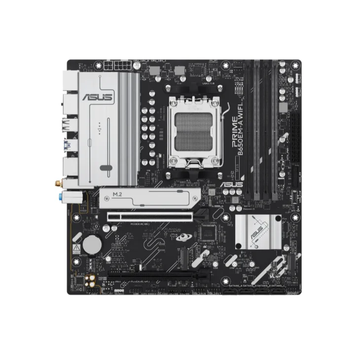 Placa Mãe Asus Prime B650em-a Wifi, Amd Am5, Matx, Wf/blt, Ddr5 - Prime B650em-a Wifi 8