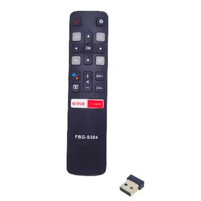 Controle Compativel Smartv Tv  Tcl Modelo Fbg-9304 Bluetooth Netflix E Globoplay