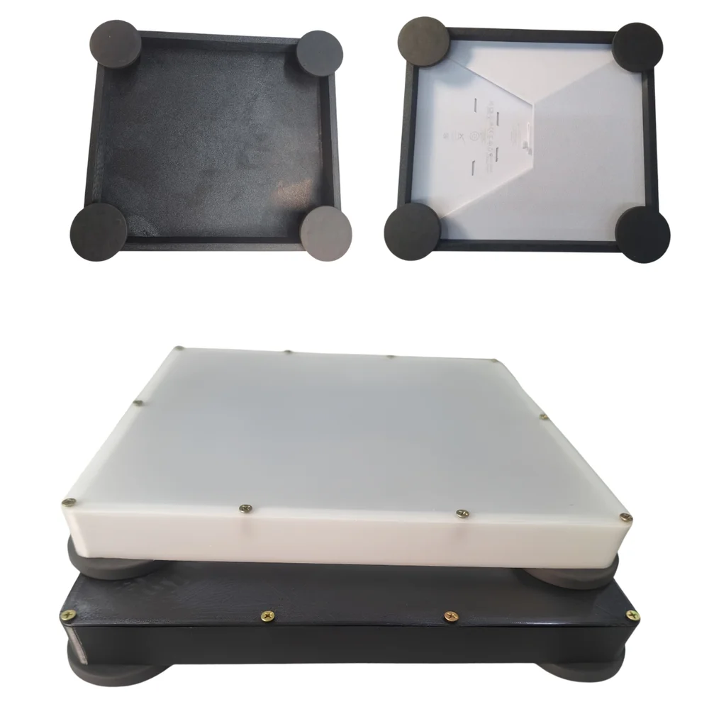 Case Antena Starlink Mini Base Veicular Universal C/ 4 Imãs Emborrachados
