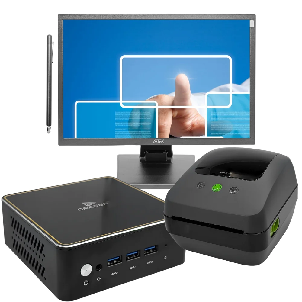 Mini PC Grasep DPC001 Monitor Touchscreen Aitek