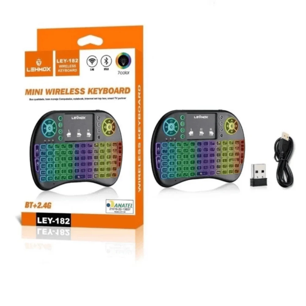 Imagem 2 de 4 do produto Mini Teclado Sem Fio Bluetooth/usb Lehmox Ley-182