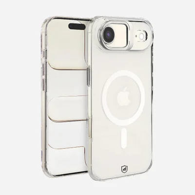 Capa Para Iphone Air - Magsafe Crystal Armor Stand - Não Amarela - Gshield