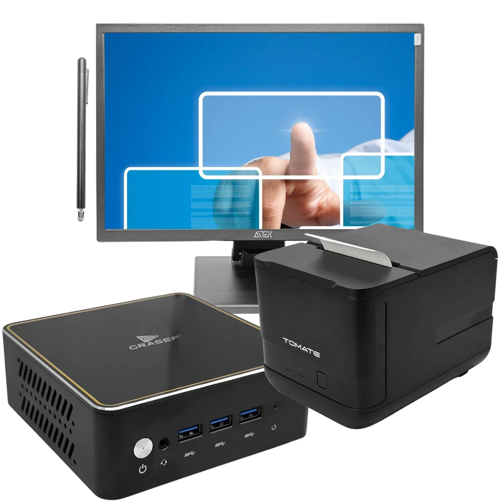 Mini PC Grasep DPC001 Monitor Touchscreen Aitek