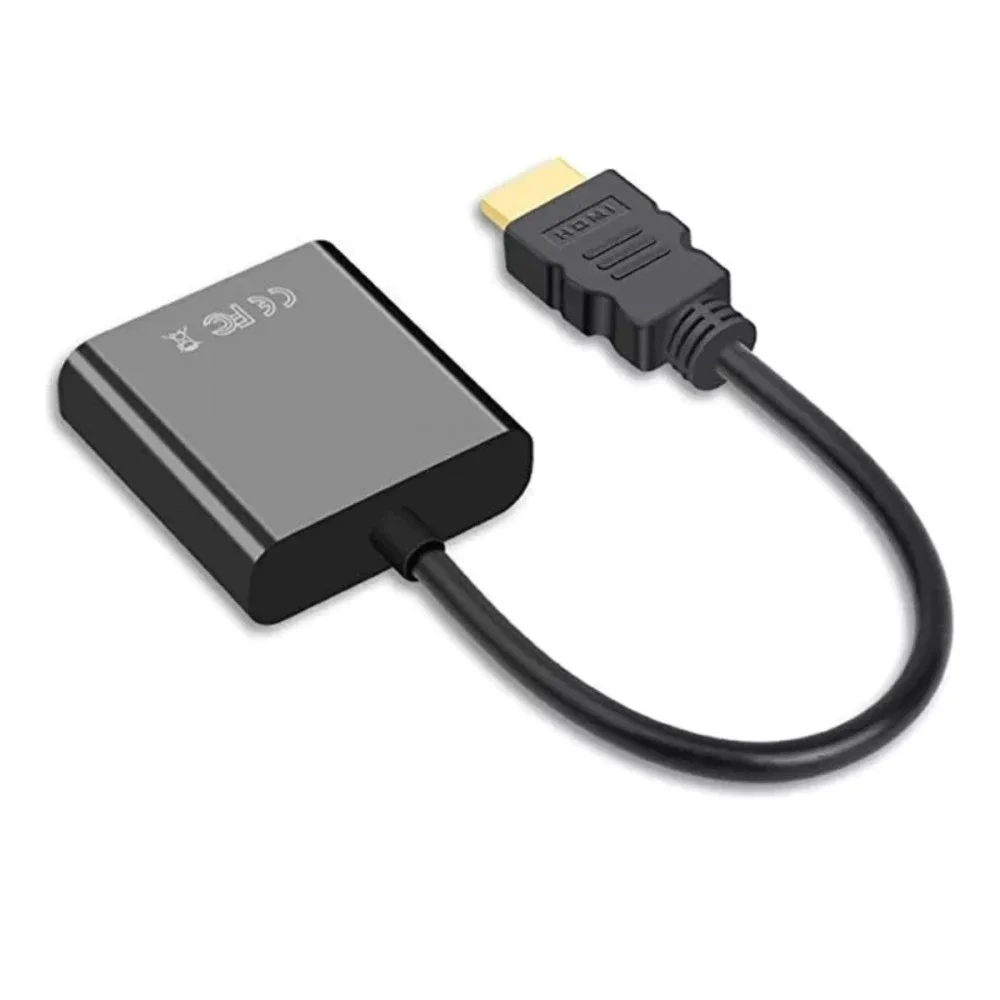 Imagem 3 de 5 do produto Conversor Adaptador De Vídeo HDMI Macho P/ Vga Femea Kapbom