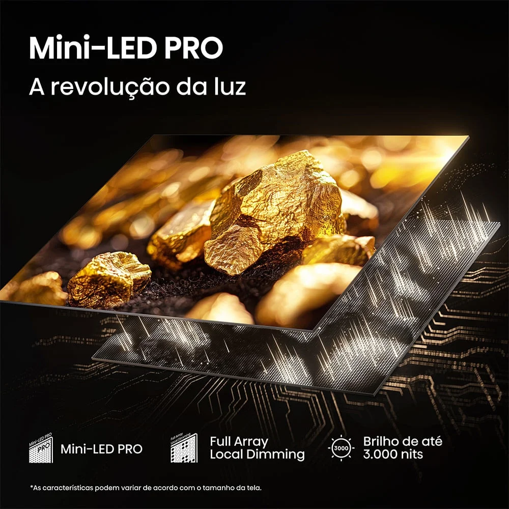 Imagem 2 de 5 do produto Smart Tv Hisense MiniLED 4k 85" " Com Dolby Vision, Hdr+ Gaming, Alexa E Wi-fi - 85u7qg Pro Bivolt