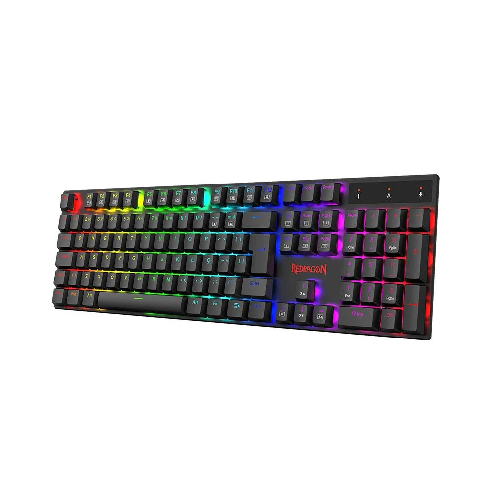 Imagem 4 de 5 do produto Teclado Mecânico Gamer Redragon Apas RGB Full Size Preto