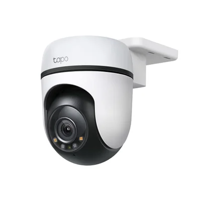 Camera De Segurança Externa  Wi-fi 360? Pan Tilt Tp-link Full Hd Com  Visão Noturna Branco Tapo Tc40