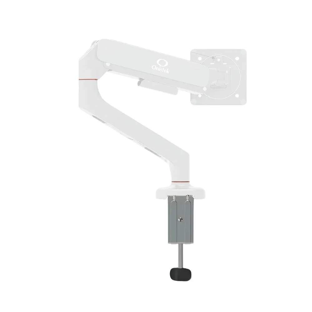 Imagem 2 de 4 do produto Braço Articulado De Mesa Para Monitor 13” A 32” Ajustável Com Pistão A Gás, Home Office, Escritório - Branco