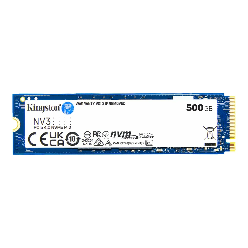 Imagem 5 de 5 do produto SSD 500gb Kingston Nv3, M.2 Nvme PCie 4.0 X4, Leitura 5.000mb/s, Gravação 3.000mb/s - Snv3s/500g