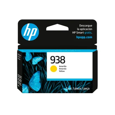 Cartucho De Tinta Hp 938 4s6x7pl Amarelo | 9122e 9110b 9125e 9128e 9130b 9135e 9730