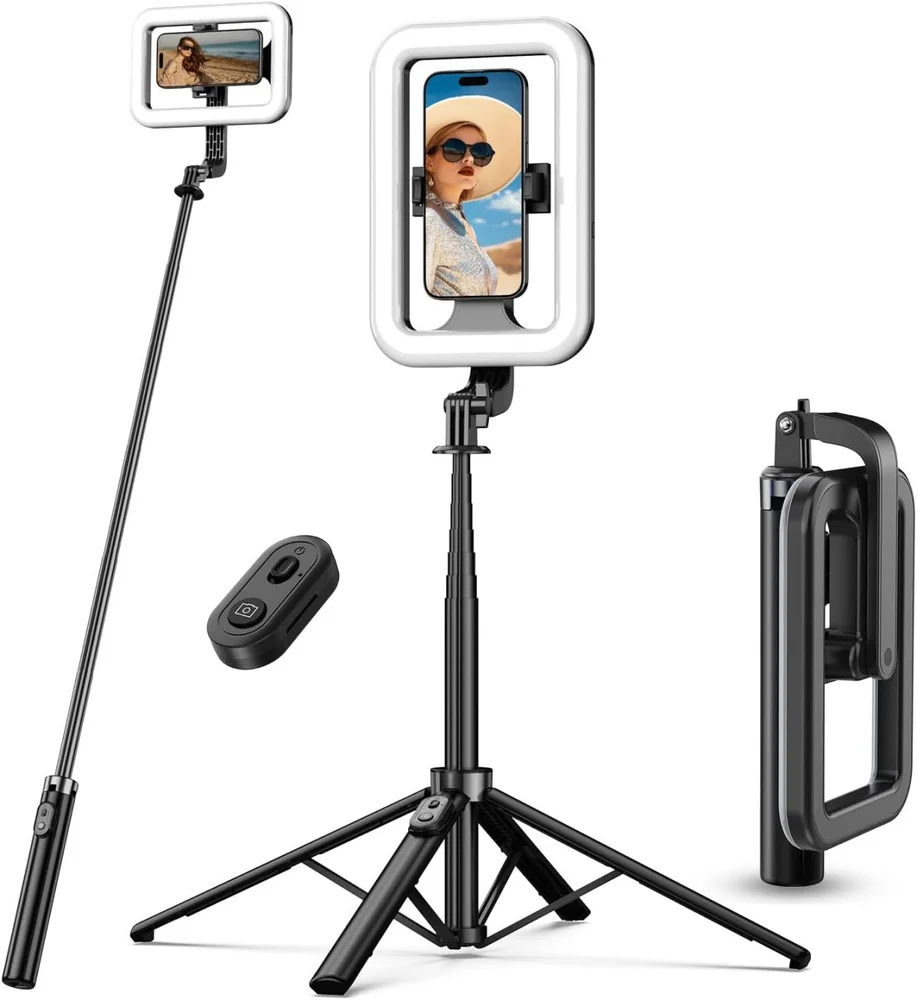 Imagem 2 de 5 do produto Ring Light Retangular Profissional Iluminação Perfeita E Controle Via Bluetooth Bivolt Usb
