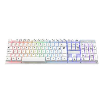 Teclado Gamer Branco Kg801w Gfire