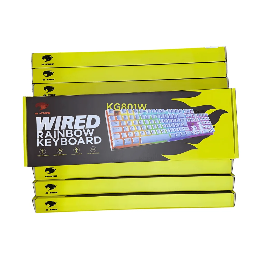Imagem 2 de 5 do produto Teclado Gamer Branco Kg801w Gfire