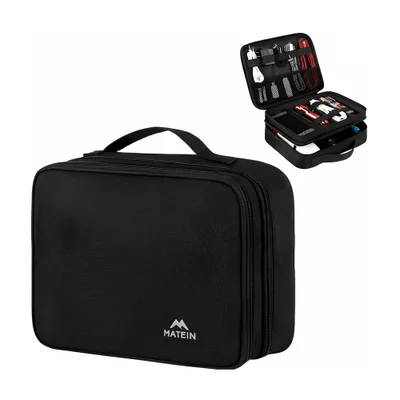Organizador Cabos Matein Bolsa Viagem Média Preto