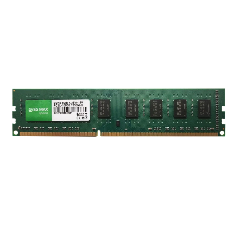 Imagem 2 de 5 do produto Memoria 8GB Ddr3 1333 Cl 11 1.5v Desktop Udimm Sgm8g1333cl11d Sgmax