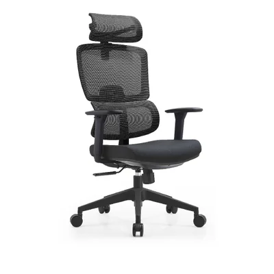 Cadeira De Escritório Ergonômica Aurove 186a Edge Preto