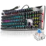 Teclado Gamer 100% Mecânico RGB Antighosting Switch Blue E Red Switch:blue