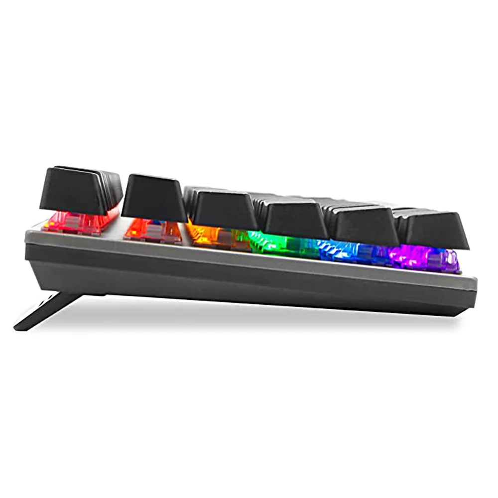 Teclado Gamer 100% Mecânico RGB Antighosting Switch Blue E Red Switch:blue