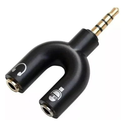 Adaptador Para Fone Headset Microfone Lapela P2 X P3 Áudio