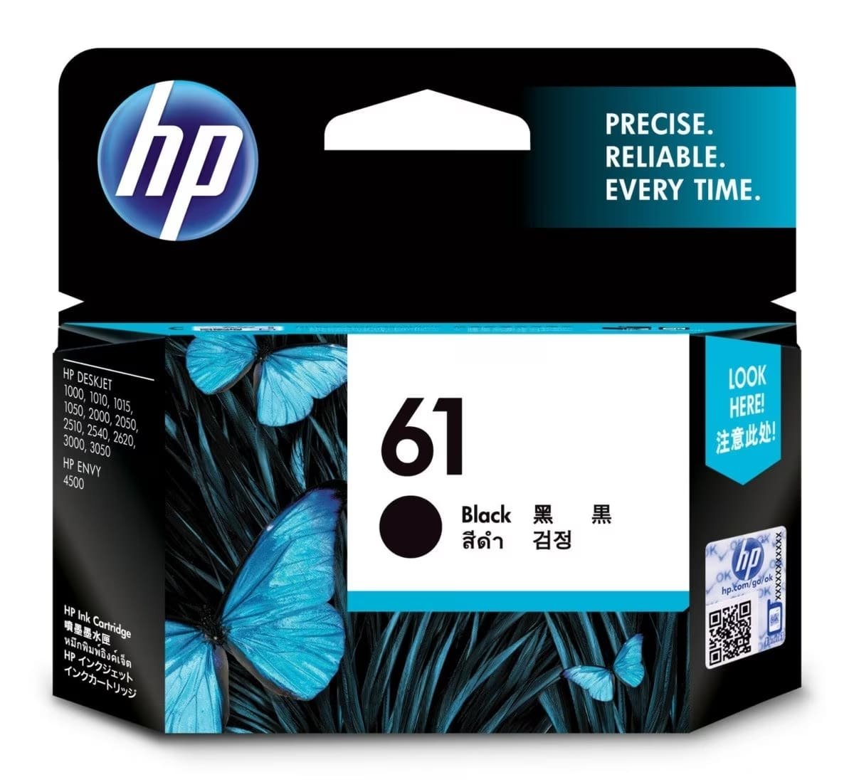 Cartucho De Tinta Hp 61 Ch561wn Preto | Deskjet 1000 1050 1055