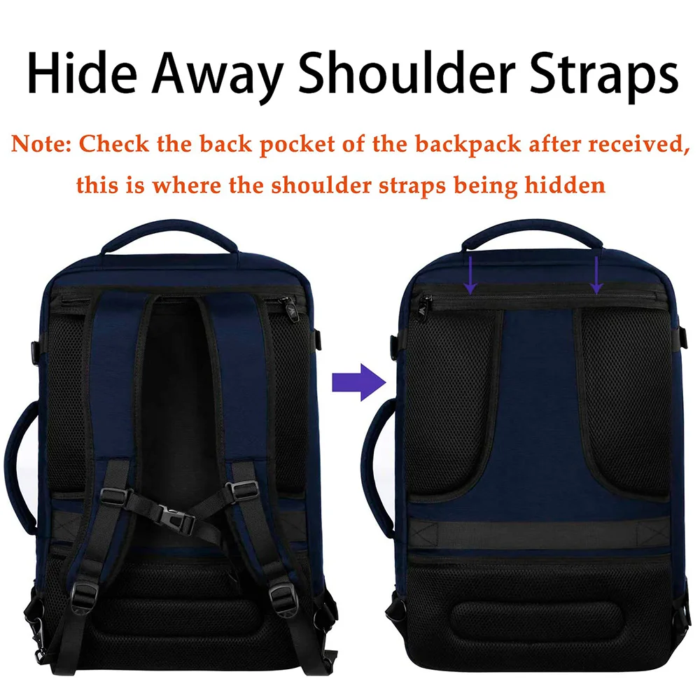 Imagem 2 de 5 do produto Mochila De Bordo Grande P/viagem Matein Resistente Azul