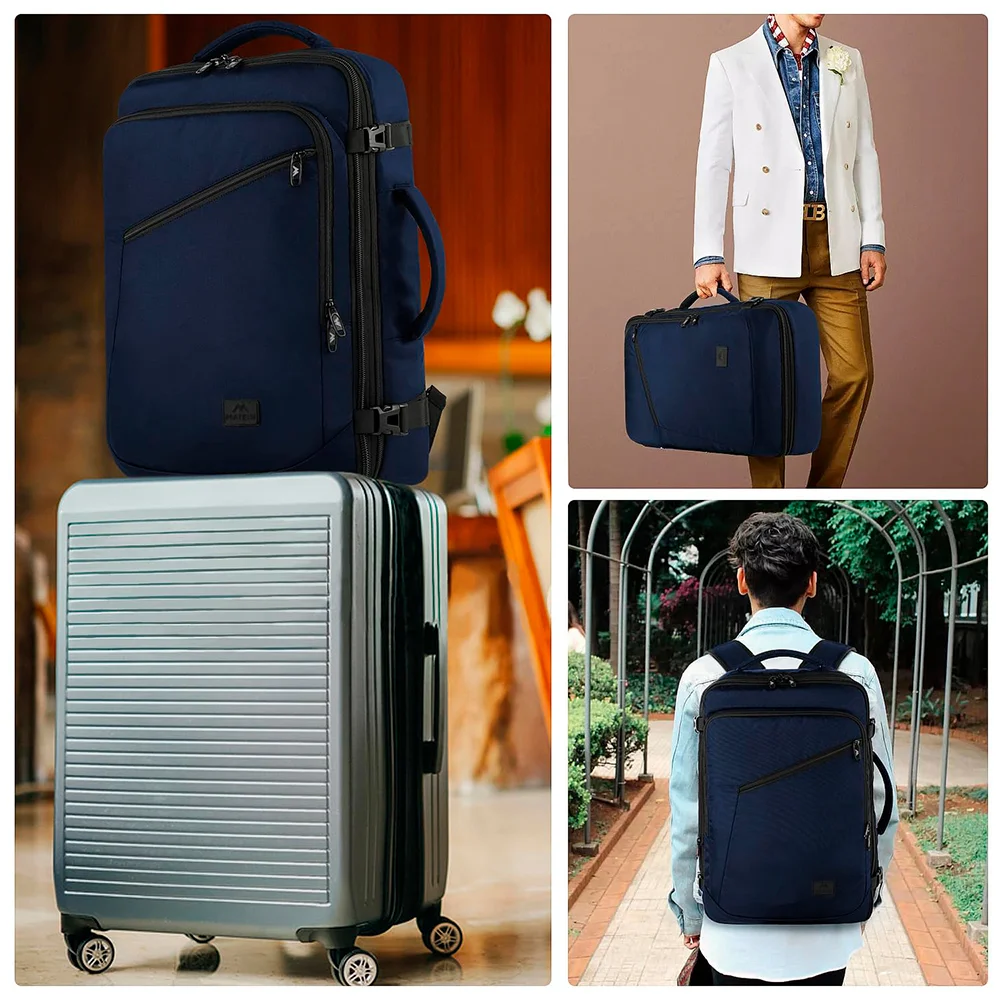 Imagem 5 de 5 do produto Mochila De Bordo Grande P/viagem Matein Resistente Azul