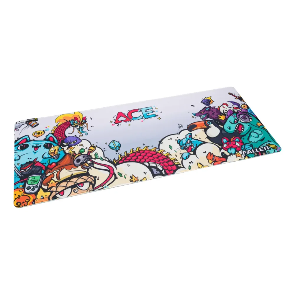 Imagem 4 de 5 do produto Kit Gamer Fallen Essencial Mousepad Ace Estendido E Headset Morcego Eco RGB