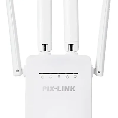 Amplificador De Sinal Wifi Repetidor De 4 Antenas 2,4 Ghz