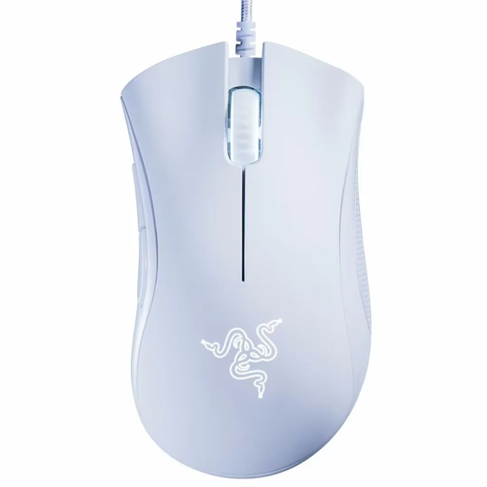 Imagem 3 de 5 do produto Mouse Gamer Razer 6.400 Dpi Essential 5 Botões C/ Fio Cor:branco