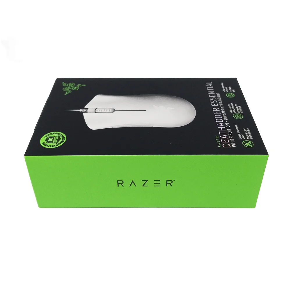 Imagem 4 de 5 do produto Mouse Gamer Razer 6.400 Dpi Essential 5 Botões C/ Fio Cor:branco