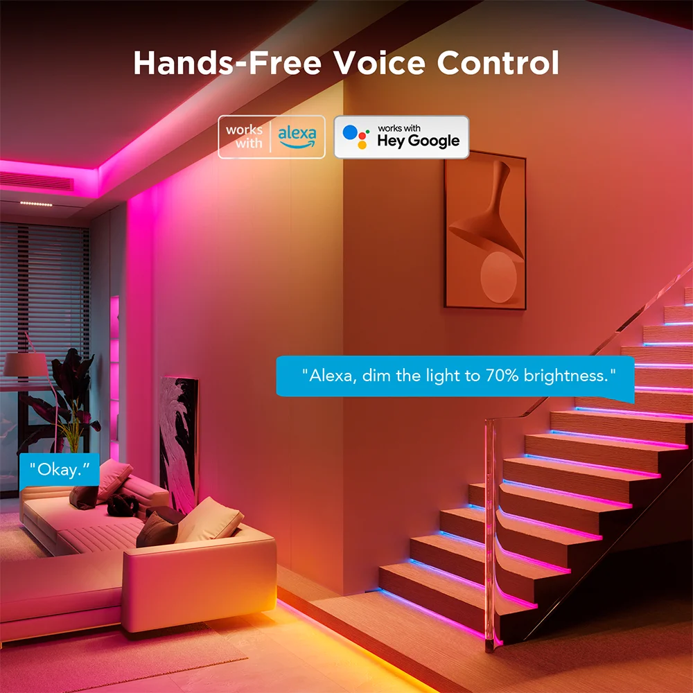 Imagem 2 de 5 do produto Govee Fita LED RGBIC 10M Cores Vibrantes Control Via App