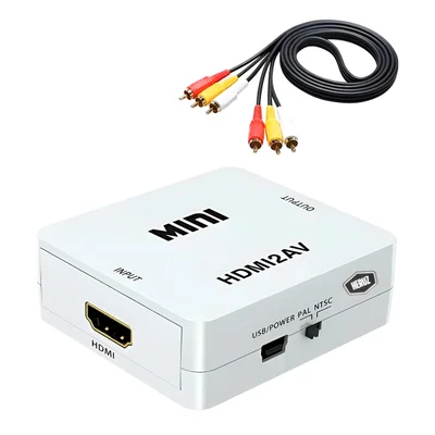 Mini Conversor Dehdmi Para Av Rca Adaptador De Vídeo