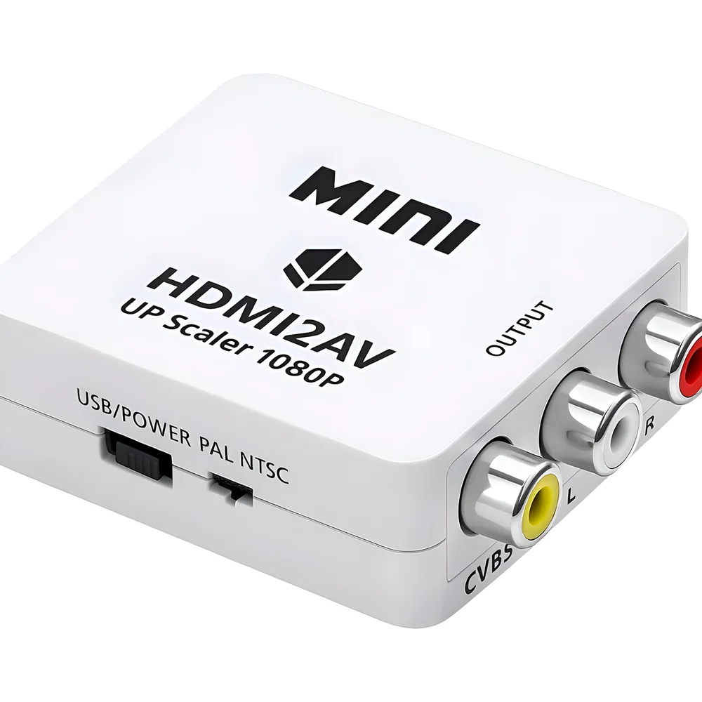 Imagem 5 de 5 do produto Mini Conversor Dehdmi Para Av Rca Adaptador De Vídeo