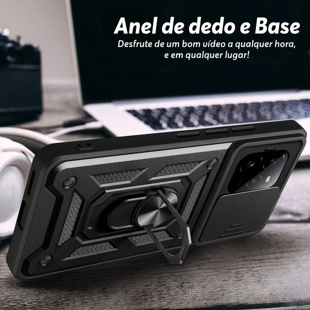 Imagem 3 de 5 do produto Capa Militar P/ Realme Gt7 - Capinha Case Protetora Anti Impacto Queda Armadura Resistente