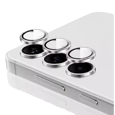 Kit Lente Película De Câmera Compatível Com Samsung Galaxy A05 A06 A05s A25 A14 A15 A16 A35 A55 A34 Cor:prata Lisa;taman