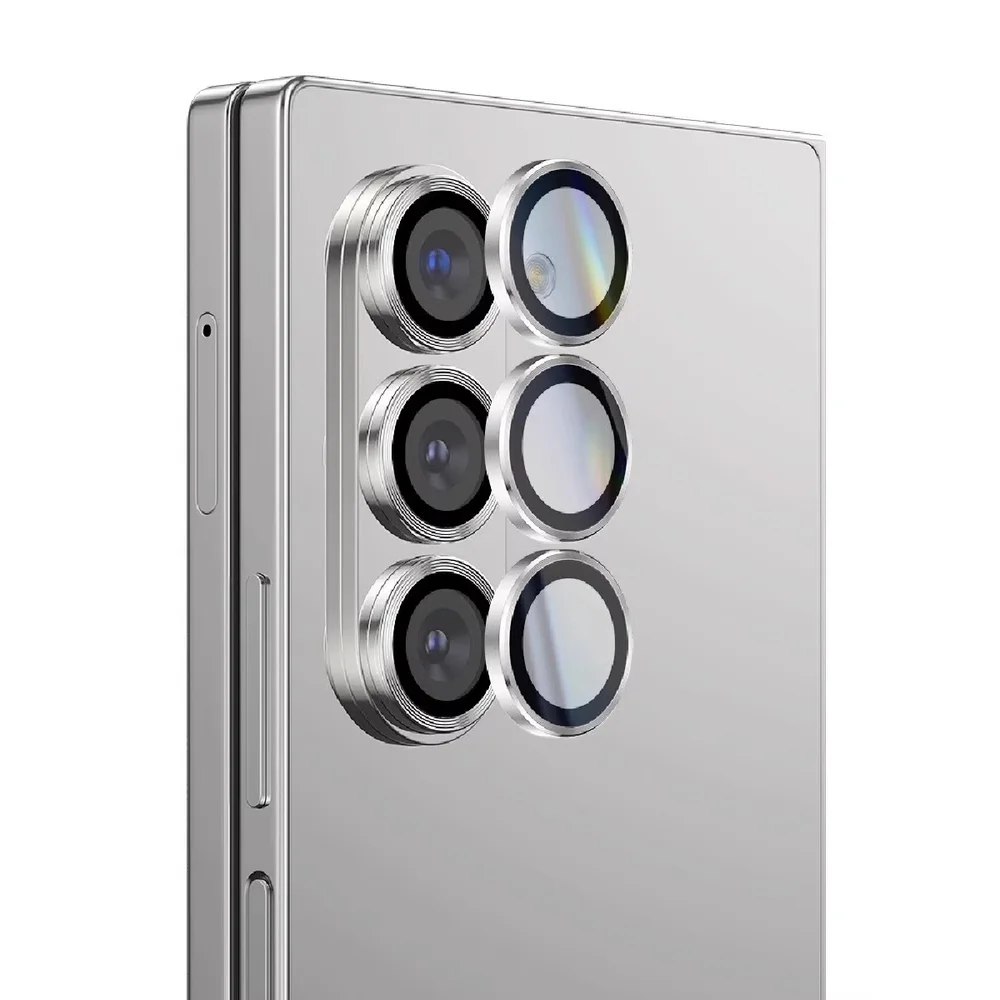 Imagem 3 de 5 do produto Kit Lente Película De Câmera Compatível Com Samsung Galaxy A05 A06 A05s A25 A14 A15 A16 A35 A55 A34 Cor:prata Lisa;taman