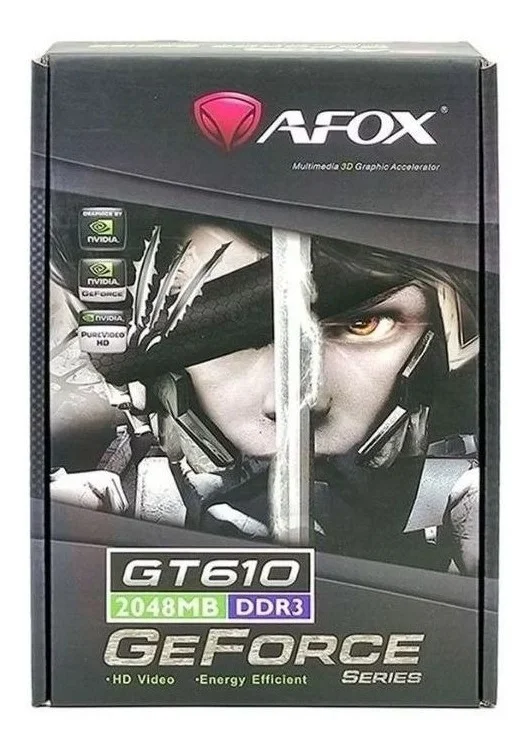 Placa De Vídeo Geforce Gt610 2 B Ddr3 Afox 6