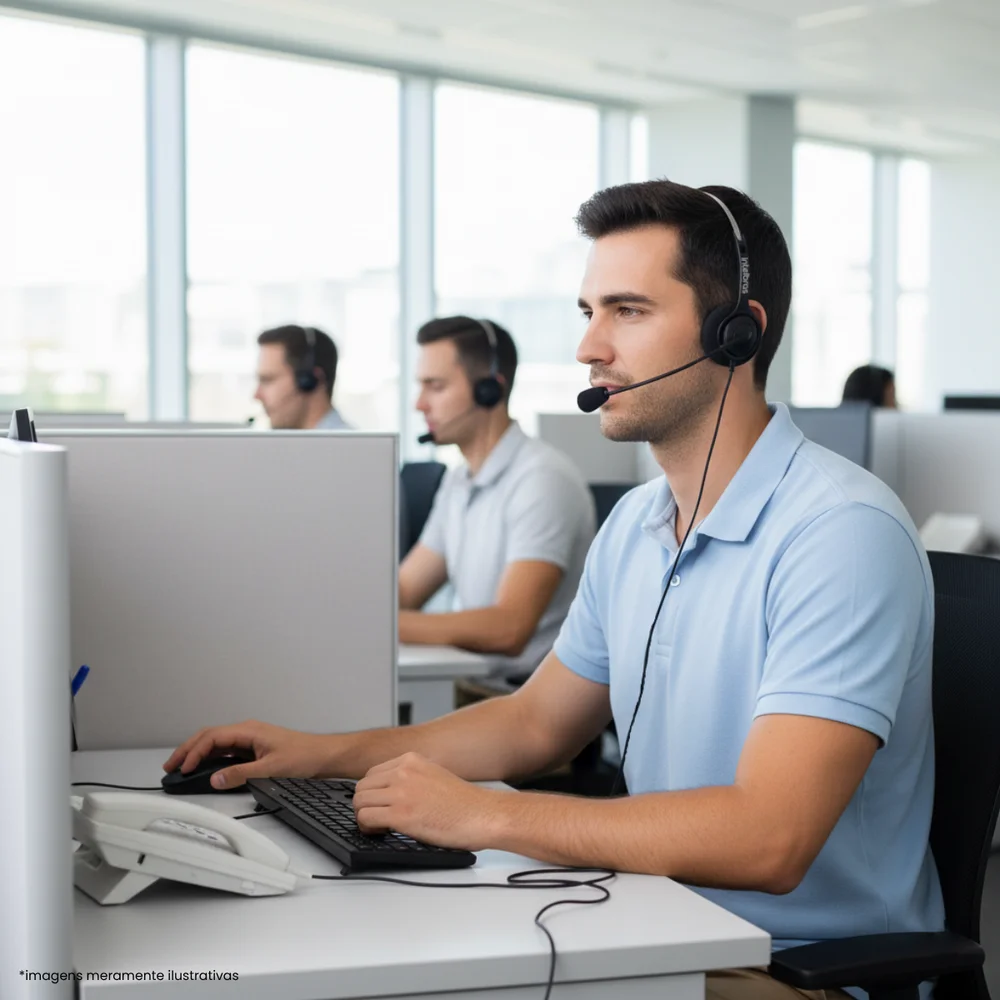 Imagem 2 de 5 do produto Headset Intelbras Chs 40 Rj9 Mono Preto