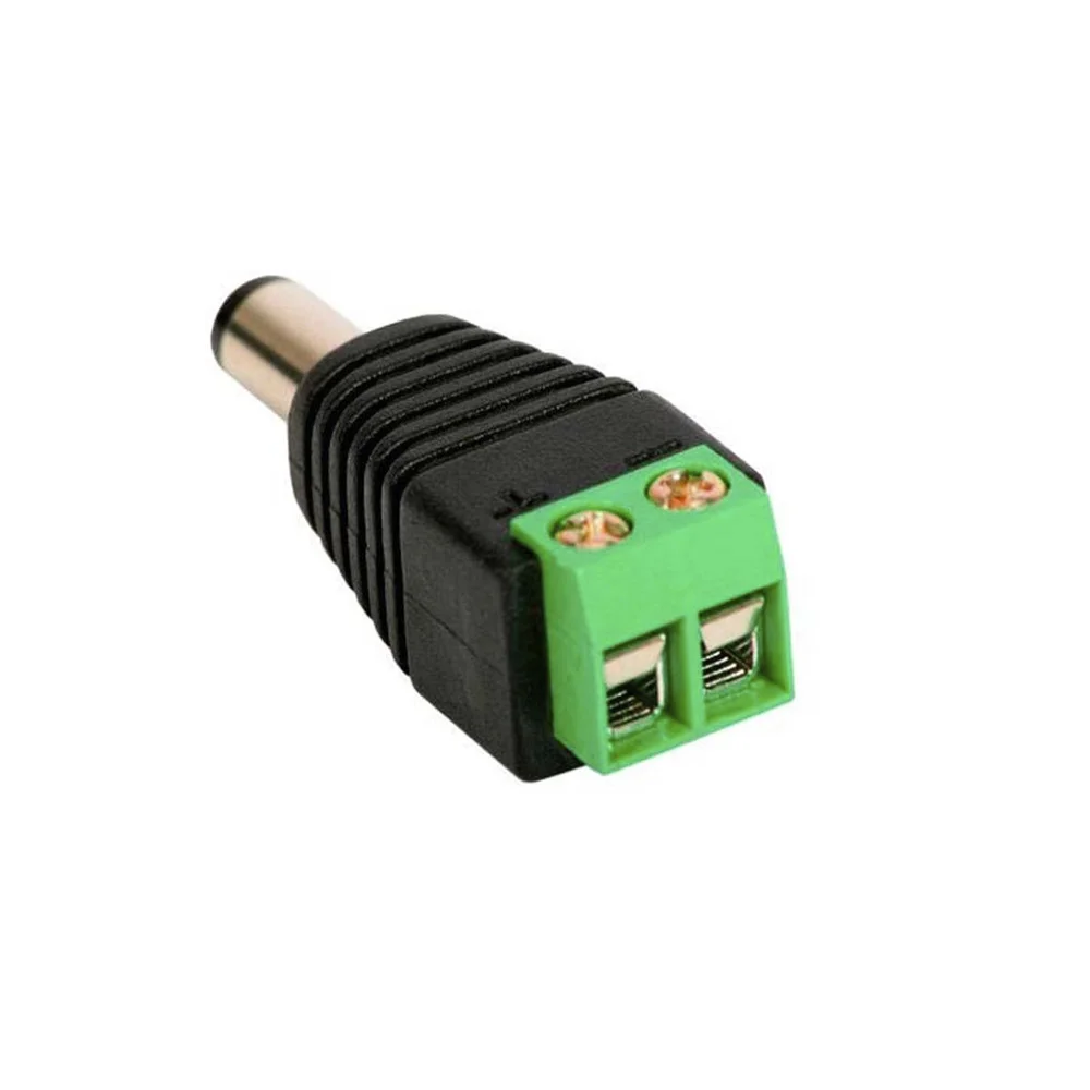 Imagem 2 de 3 do produto Conector Bnc P4 Macho Borne Cftv Camera 5,5*2,5mm Unidade