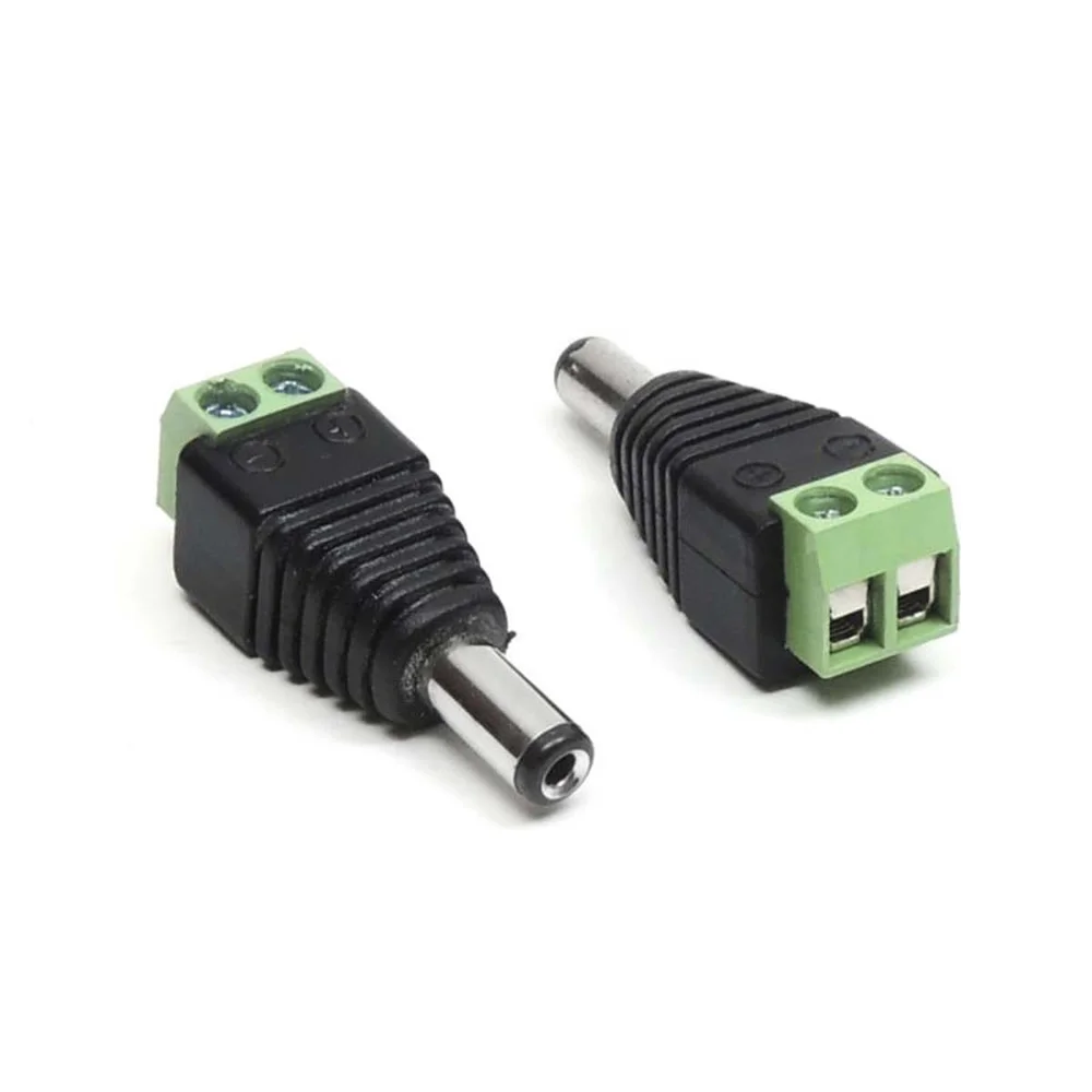 Imagem 3 de 3 do produto Conector Bnc P4 Macho Borne Cftv Camera 5,5*2,5mm Unidade