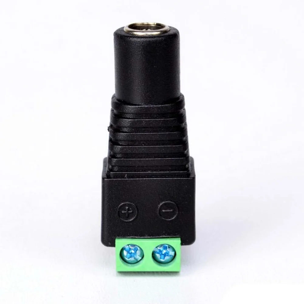 Imagem 2 de 3 do produto Conector Bnc P4 Femea Borne Camera Cftv 5,5*2,5mm Unidade