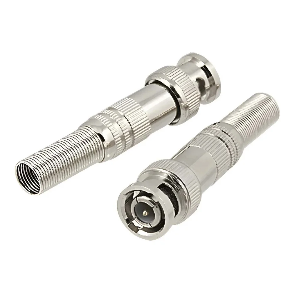 Imagem 2 de 3 do produto Conector Bnc Mola 4mm Parafuso Para Cftv Camera Unidade